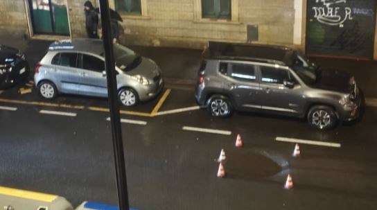 La voragine in via Arnolfo