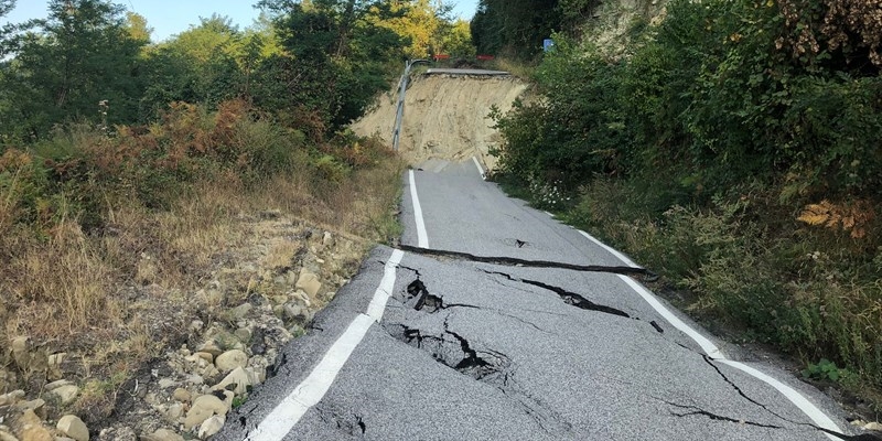 lo stato in cui ancora versa la strada