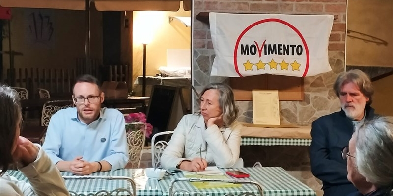 Un momento della cena