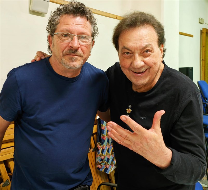 Tullio de Piscopo con Massimiliano Miniati