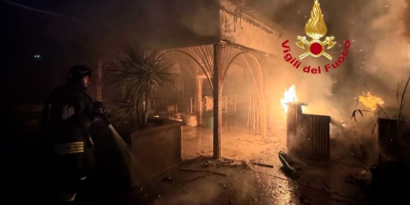 Il luogo dell'incendio