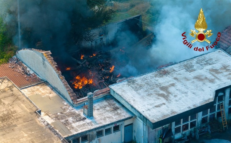 Il vasto incendio