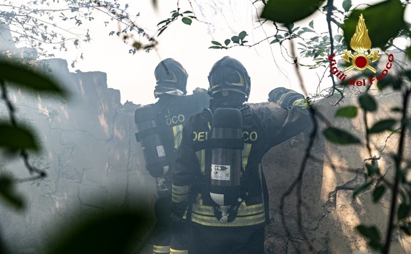 Il vasto incendio