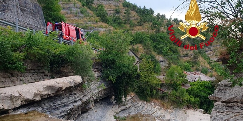 Luogo dell'incidente Marradi - Cascate di Valbura Crespina