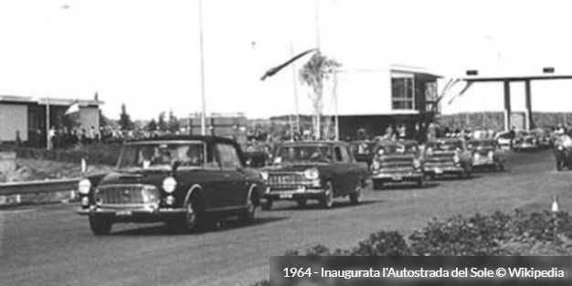 1964 - Inaugurata l’Autostrada del Sole (60 anni fa