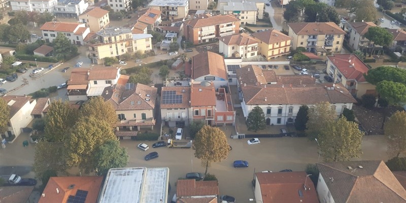 Una panoramica delle zone alluvionate