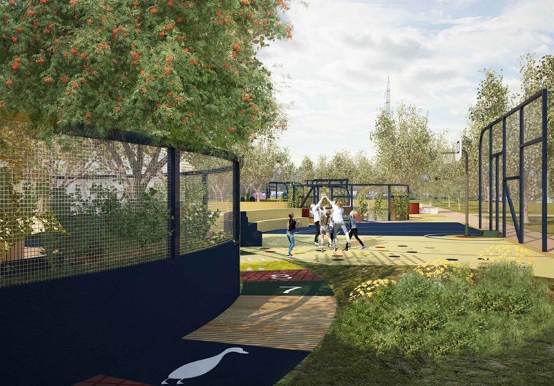 Il rendering del parco