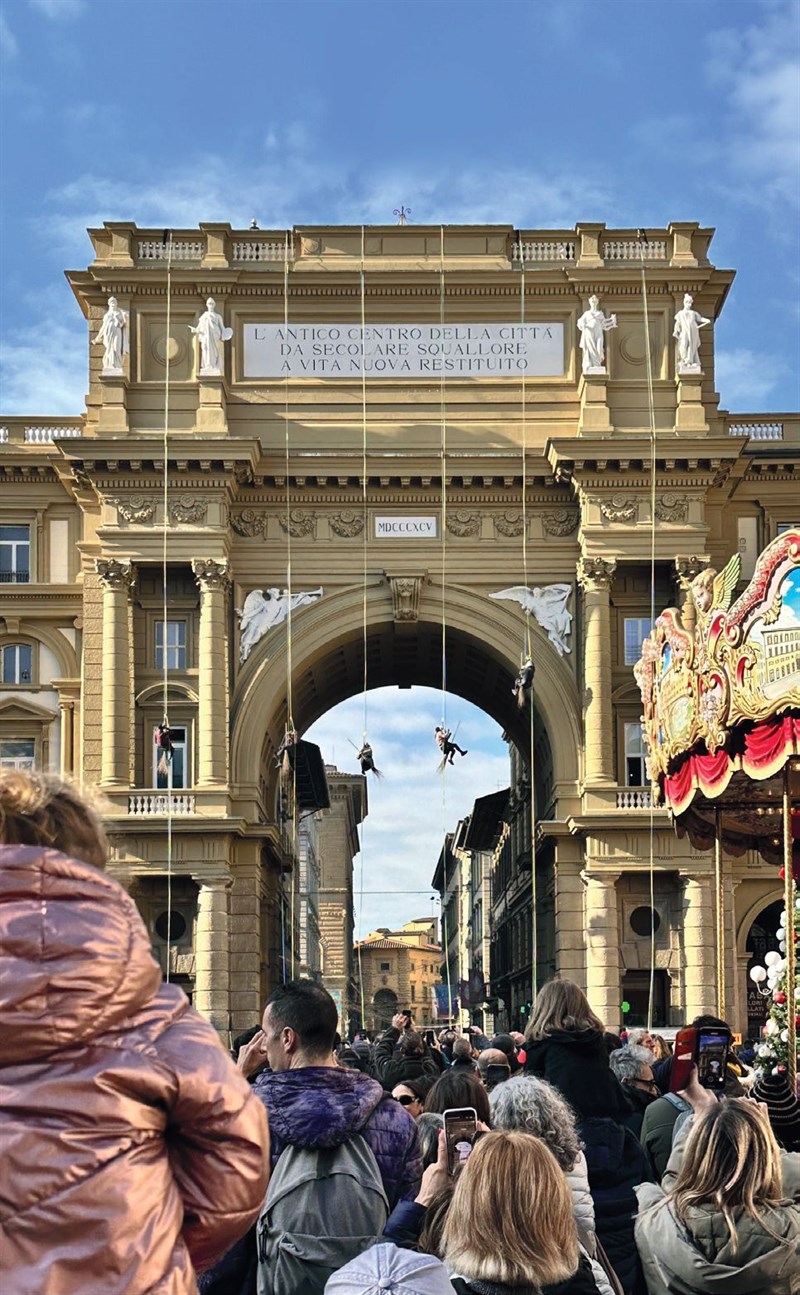 La scalata dei palazzi del centro storico