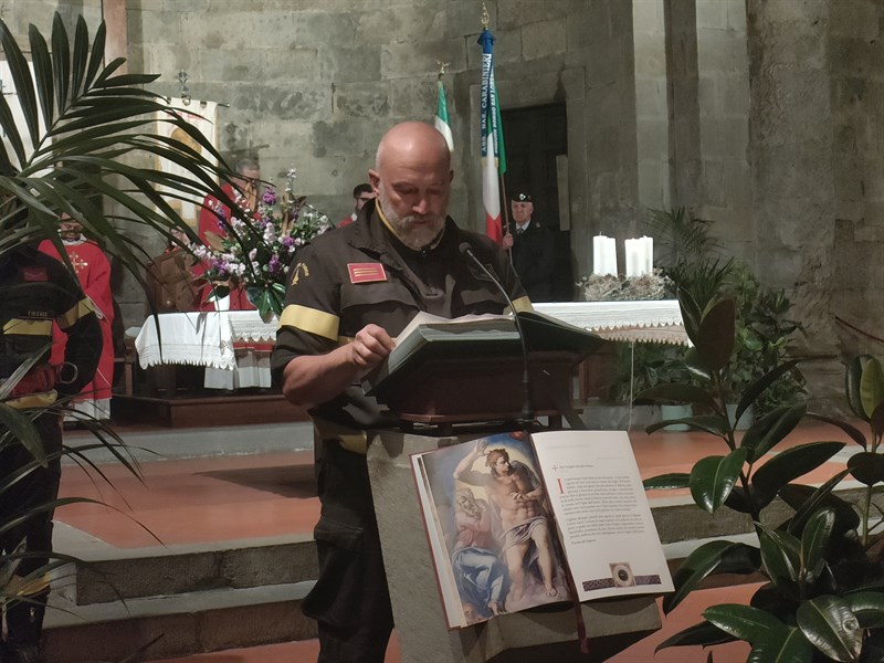 Il Comandante del Distaccamento dei Vigili del Fuoco CR Leonardo Ravalli