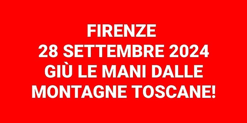 Manifestazione a difesa delle montagne