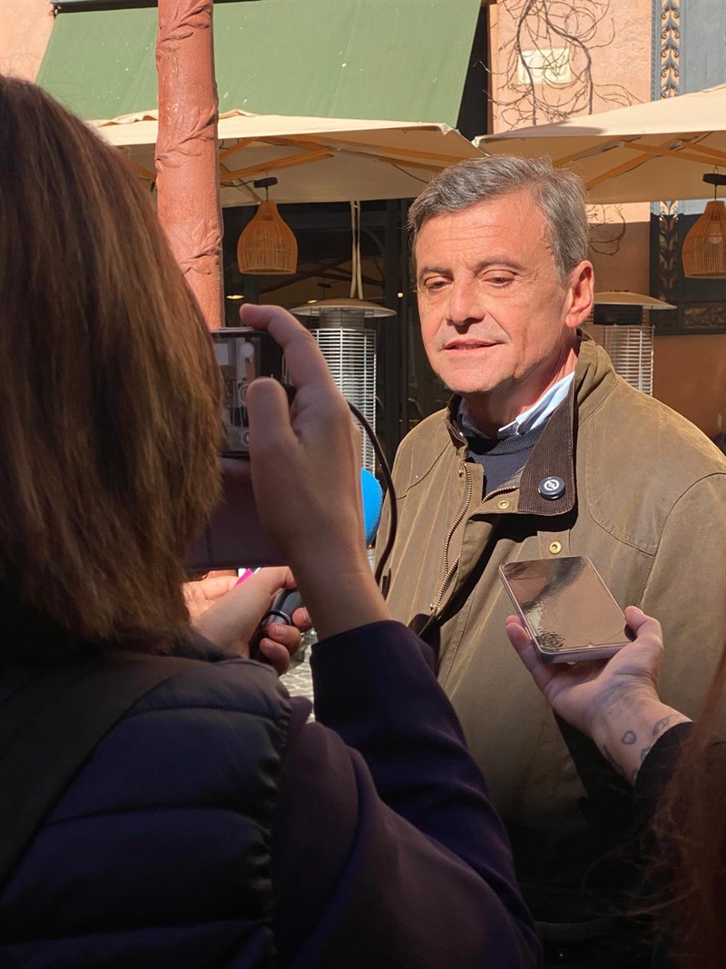 Un momento del flash mob