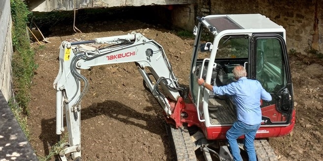 Lavori al Fosso del Rimaggio a Molino del Piano