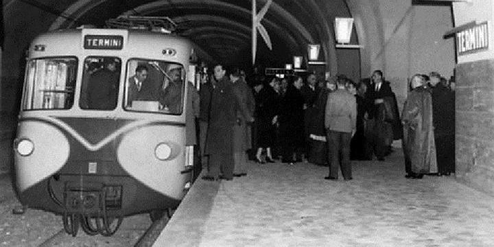 1955, a Roma viene inaugurata la prima metropolitana italiana