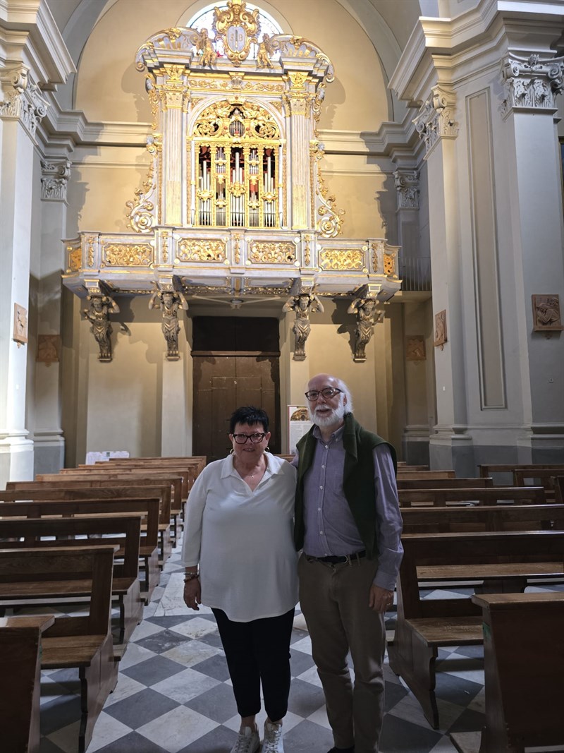 Il Maestro Lorenzo Ghielmi e la Prof.ssa Marilisa Cantini.  