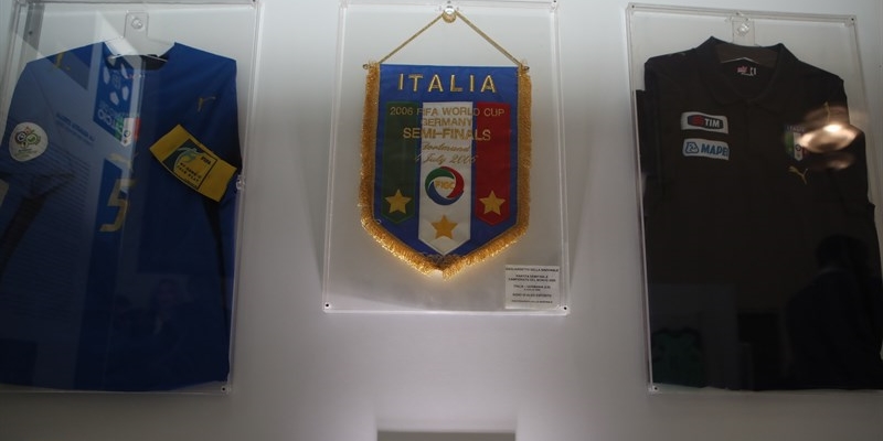 Cimeli azzurri del Museo del Calcio