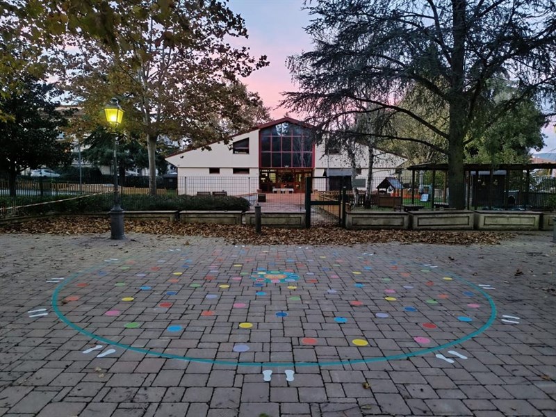 Alcuni particolari dei disegni murales realizzati a Figline e Incisa per Autumnia 