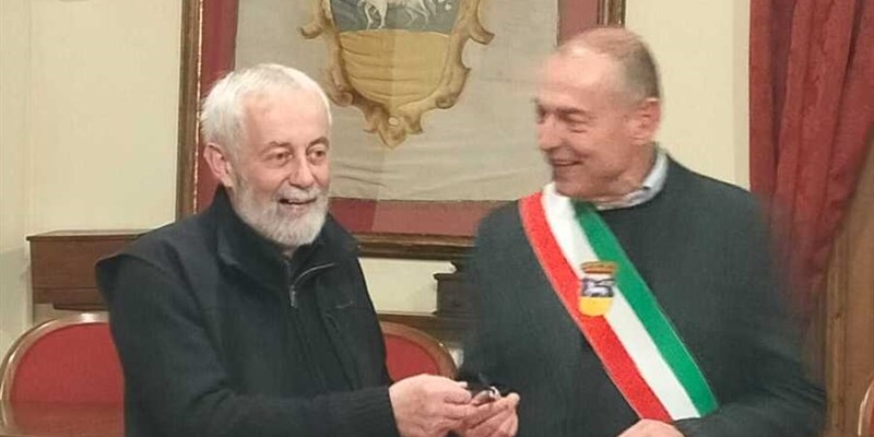 Don Flavio e sindaco Paolo Sottani
