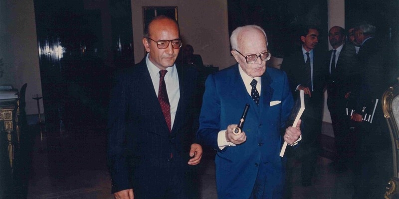 Giovanni Errera con Sandro Pertini