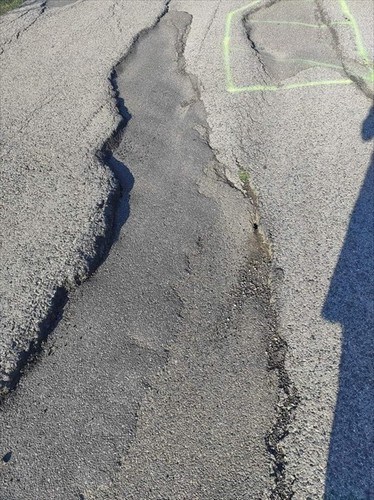 Attuali condizioni del tratto stradale che Montebonello porta a Vetrice e poi al Mulino a Vento