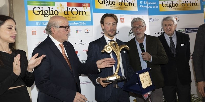 A Giulio Ciccone il  52° premio "Giglio d’Oro 2025" da Carmagnini del ‘500