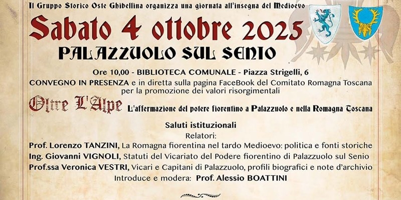 Palazzuolo sul Senio celebra il medioevo con convegni, mostre e rievocazioni storiche