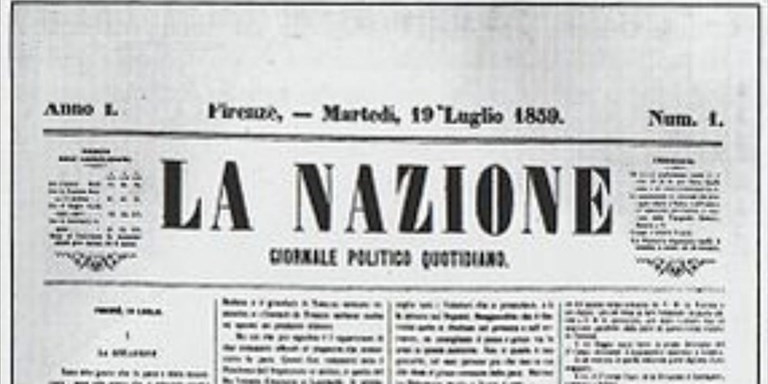 Il primo numero de La Nazione