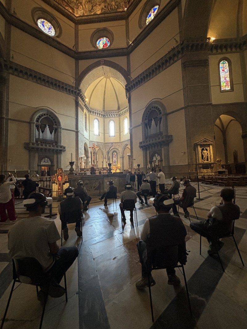 Un momento dell'esperienza