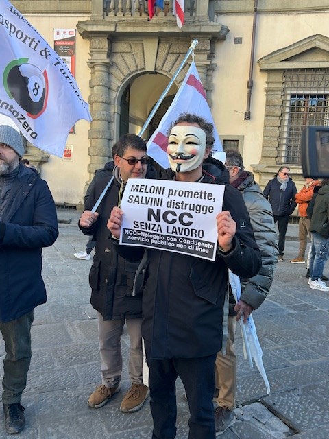 La protesta dei Ncc