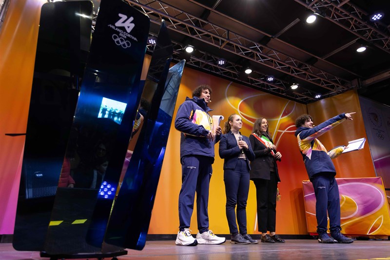 L'arrivo della torcia olimpica a Firenze