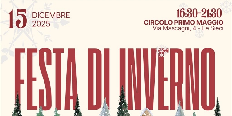 Festa di inverno alle Sieci. Inclusione, cucina e spettacolo per la comunità