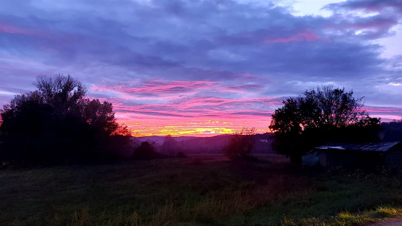 Il tramonto visto da Luco