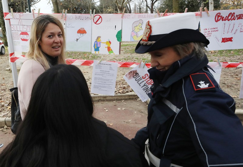 Un momento della giornata anti bullismo