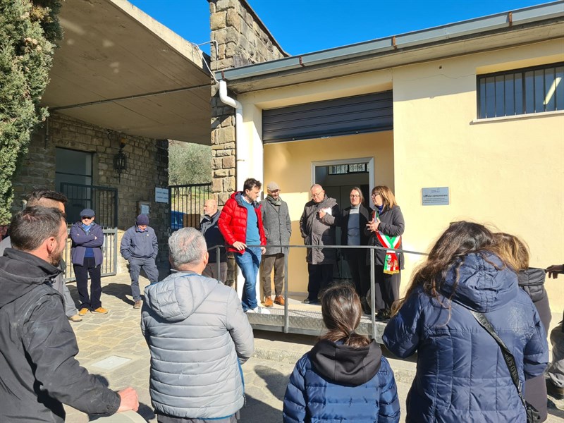 Inaugurazione nuova sede Cimiteri Pontassieve SPA alla presenza del Sindaco Marini