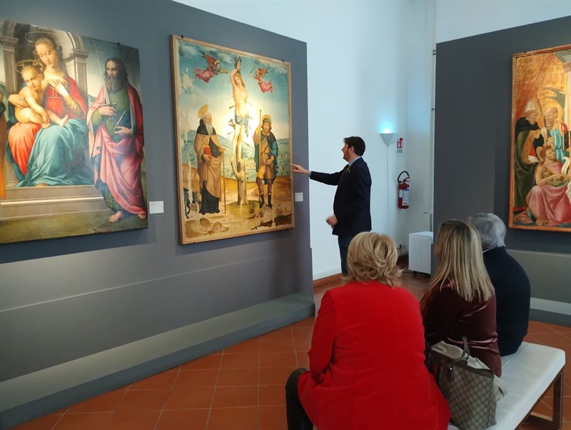 Gli ospiti e il sindaco Ciappi