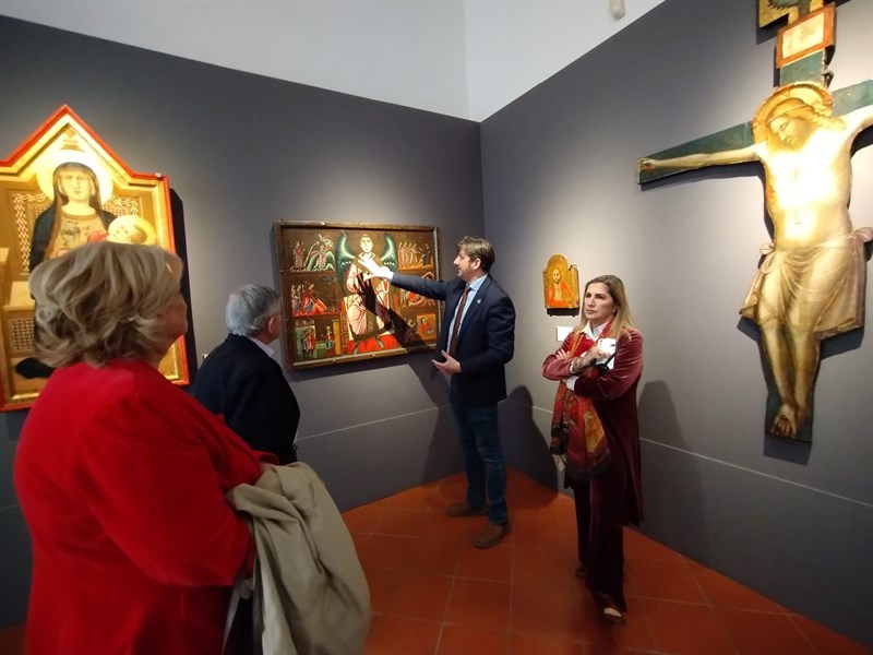 Gli ospiti e il sindaco Ciappi