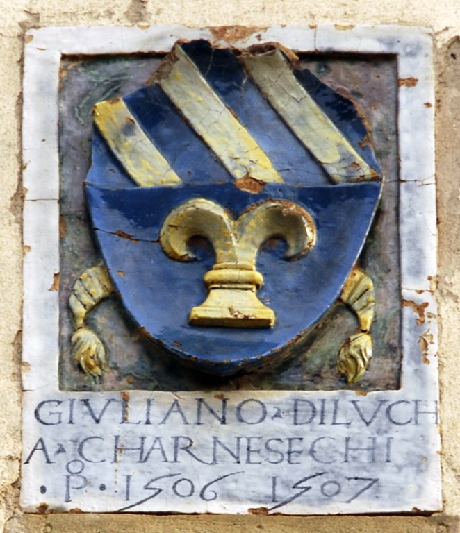 Firenze-Stemma dei Carnesecchi sul Palazzo del Podestà