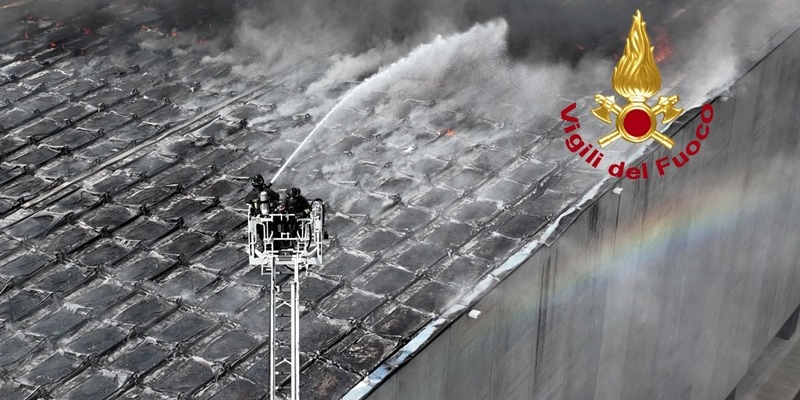 L'intervento dei Vigili del Fuoco