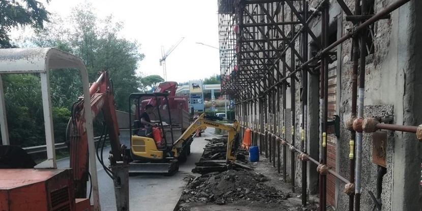 Lavori per la realizzazione di un percorso di collegamento dal centro abitato di Pontassieve fino all’istituto Balducci, lungo via Aretina.