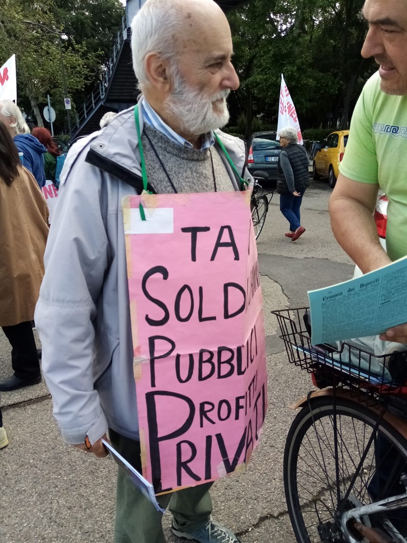 la protesta contro il tunnel