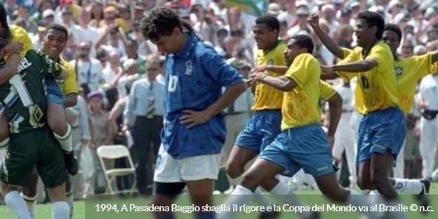 1994 - L’Italia seconda ai Mondiali del 1994 (30 anni fa)