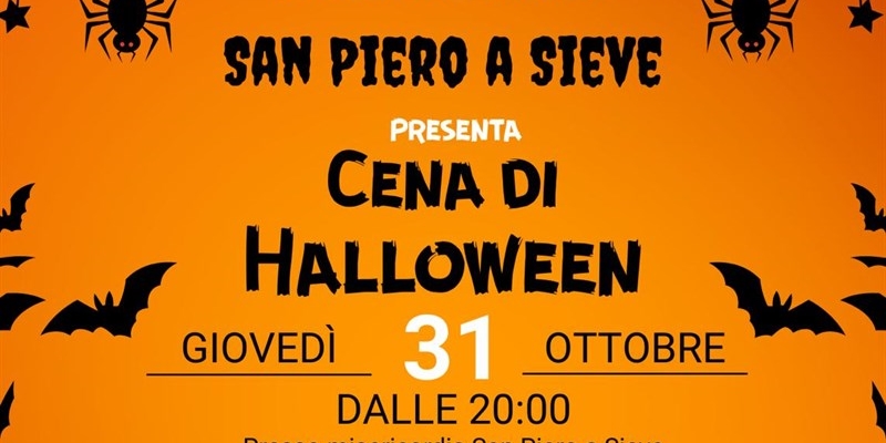 La cena di Halloween. Una serata di divertimento alla misericordia di San Piero a Sieve