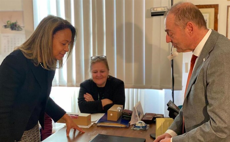 Il sindaco Sottani e la console Ballard