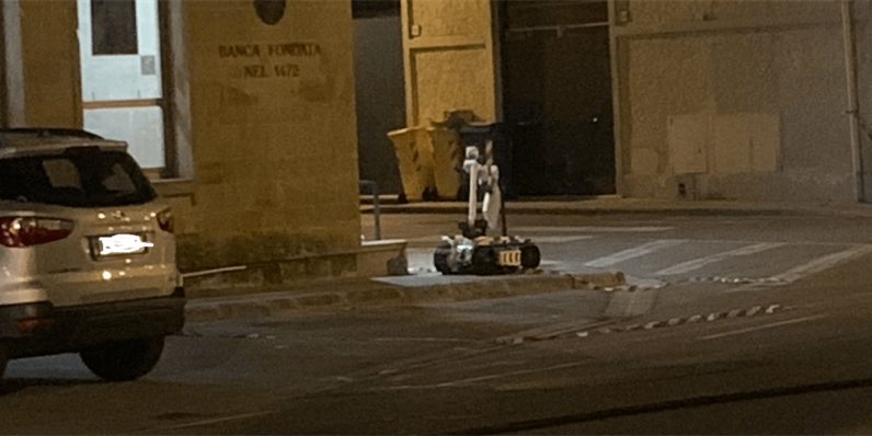 Il robot in azione