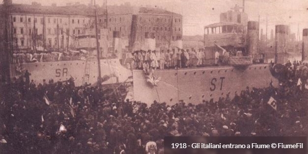 1918 - Gli italiani entrano a Fiume (106 anni fa)