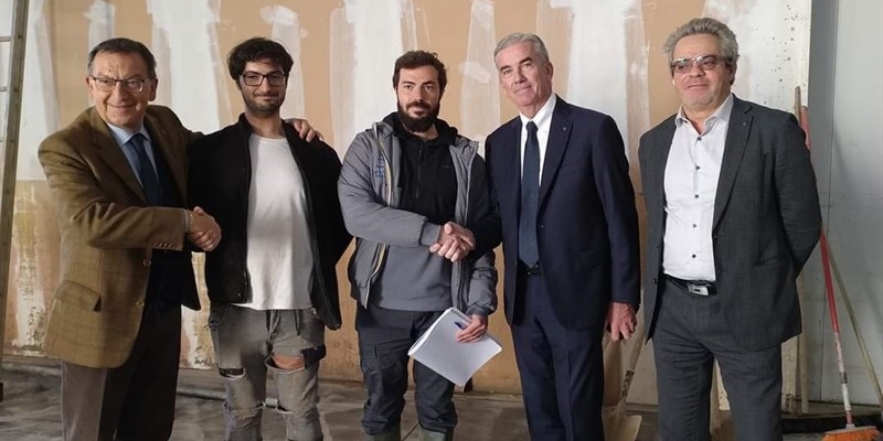 Jacopo ferretti con le imprese alluvionate