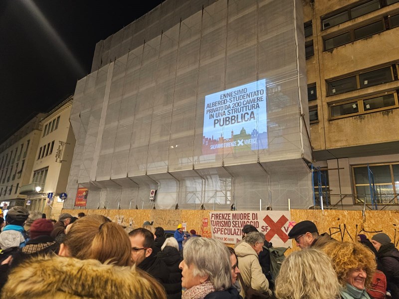 Un momento del blitz