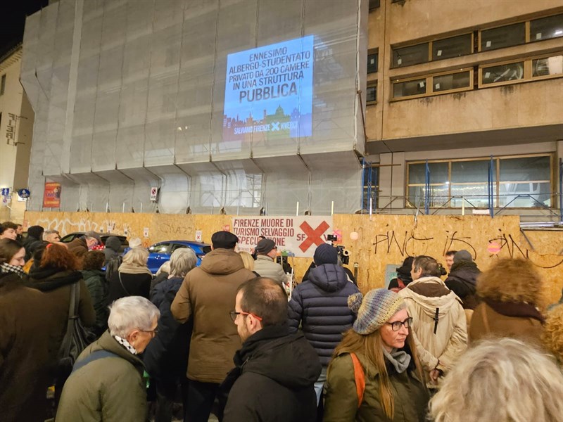 Un momento del blitz