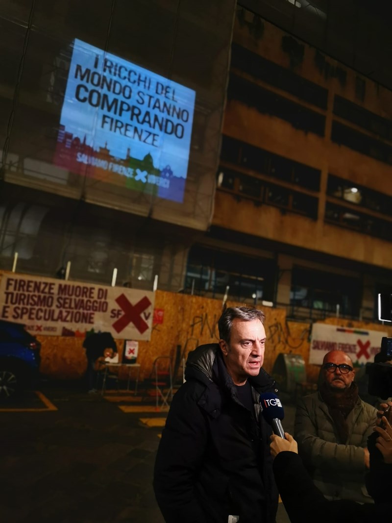 Un momento del blitz