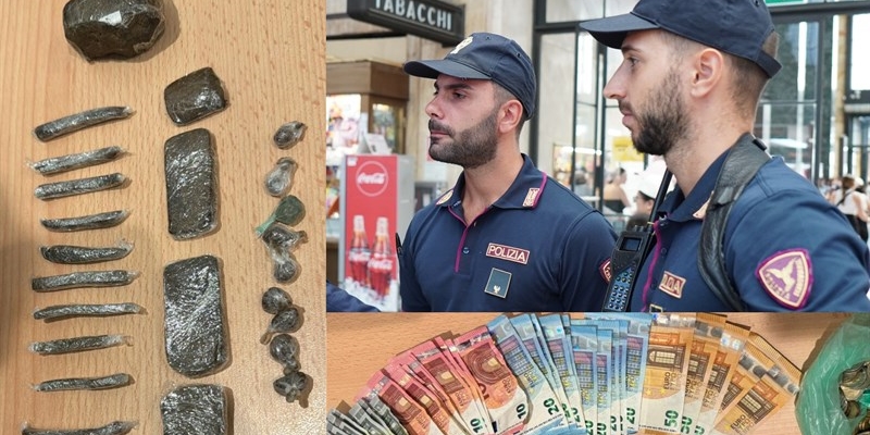 Arresto per spaccio alla Stazione