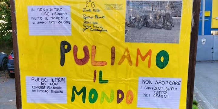 Scarperia: la 2B della scuola secondaria protagonista di "Puliamo il Mondo"